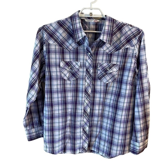 Ely Cattlemen plaid western Pearl button snap size XXL Cumberland outfitters - Picture 1 of 8